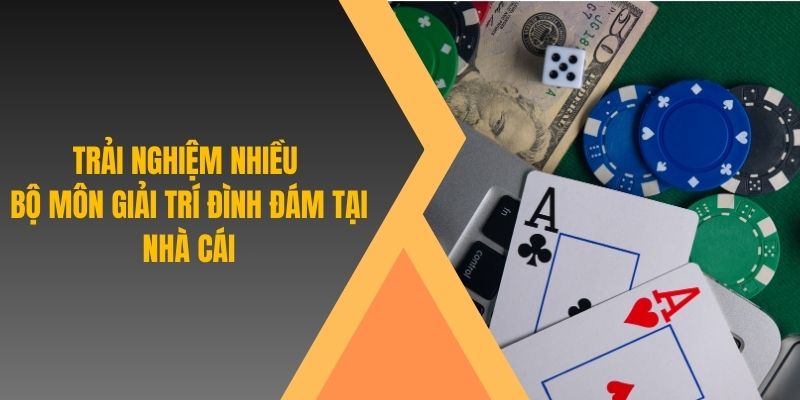 Trải nghiệm nhiều bộ môn giải trí đình đám tại nhà cái